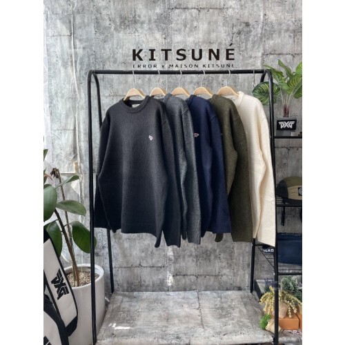maison kitsun* 메종키츠* 삼색여우 울캐시니트6