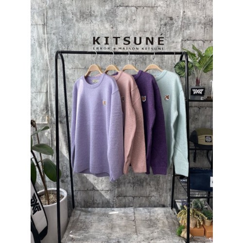maison kitsun* 메종키츠* 폭스헤드 울캐시니트5