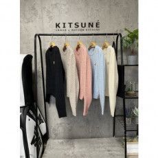 maison kitsun* 메종키츠* 폭스 꽈배기니트