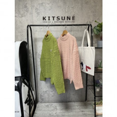 maison kitsun* 메종키츠* 케이블 헤드니트