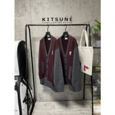 maison kitsun* 메종키츠* 폭스 배색 가디건 2