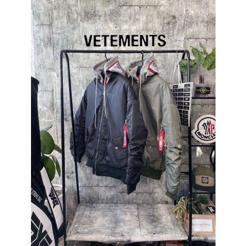vetements 베트멍 후드패치 샤링항공점퍼