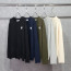comme des garco** 꼼데가릇송 화이트와펜 베이직 니트