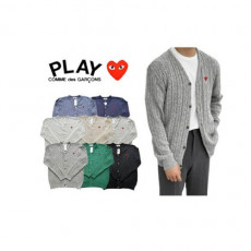 comme des garco** 꼼데가르* 미니하트 꽈배기 캐시 가디건