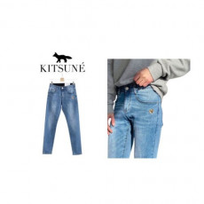 maison kitsun* 메종키츠* 헤드폭스 히든밴딩 청바지
