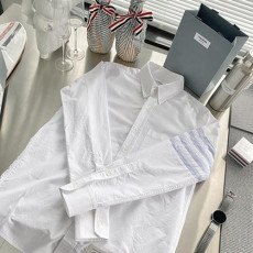 톰브라* 라이트 블루 사선 셔츠