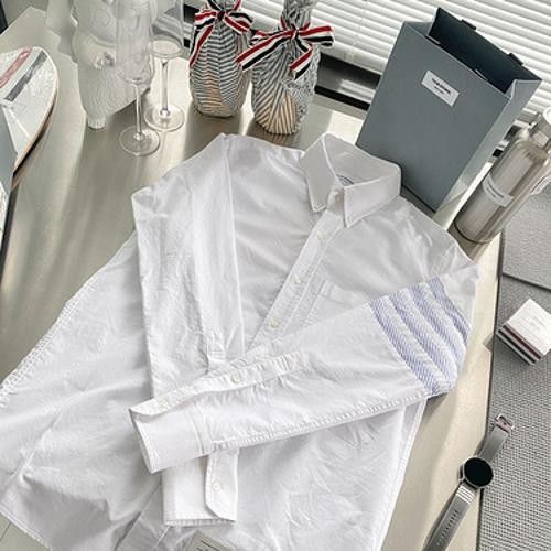 톰브라* 라이트 블루 사선 셔츠