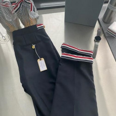 톰브라* 양털 금색 단추 정장 팬츠 네이비