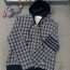 톰브라* 마이크로 체크 사선완장 후드 집업 mjt307a