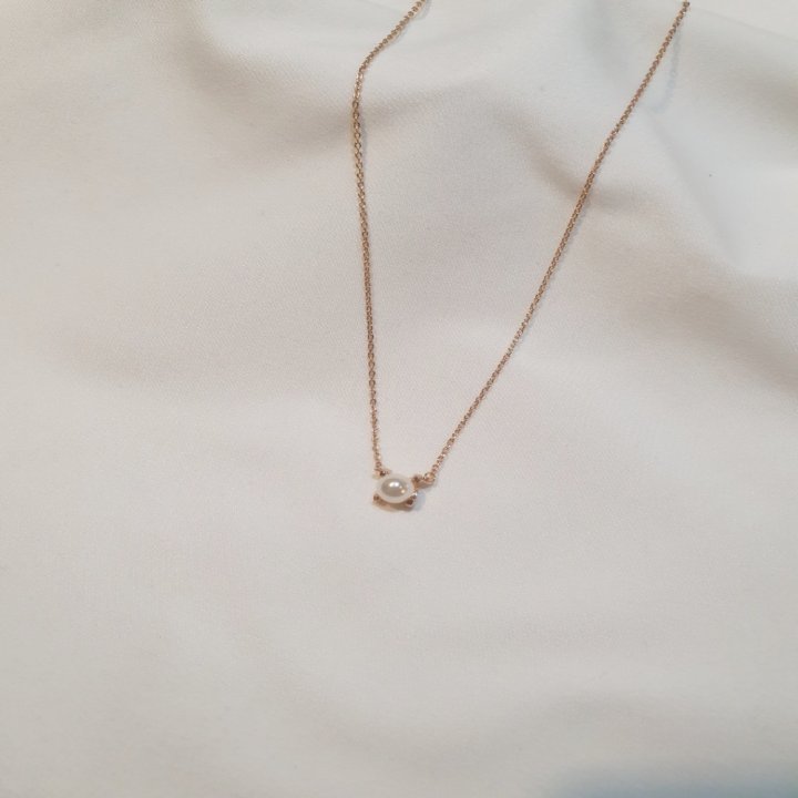 까르** 진주 포인트 목걸이