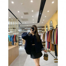 디* 오블리크 울 크루넥 자켓