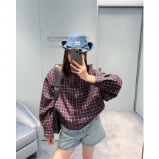 미우미* 24fw 체크 라펠 자켓 (남녀공용)