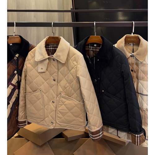 버버* 여성 누빔 자켓
