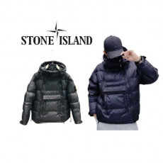 stone islan* 스톤아일랜* 후드 포켓 패딩