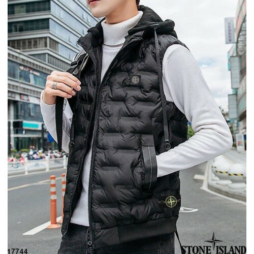 stone islan* 스톤아일랜* 필드후드패딩조끼