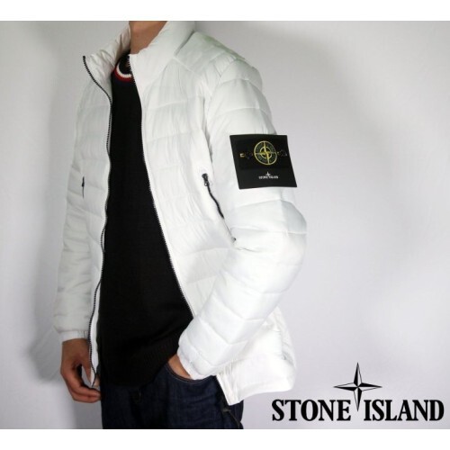 stone islan* 스톤아일랜* 백로고 패치 경량 패딩