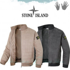 stone islan* 스톤아일랜* 방풍 스웨이드 패딩 점퍼