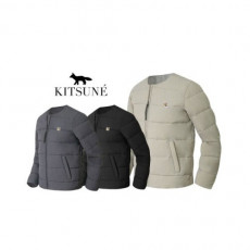 maison kitsun* 메종키츠* 폭스 노카라 패딩