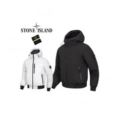 stone islan* 스톤아일랜* 후드 숏패딩