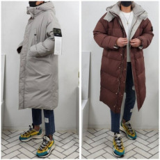stone islan* 스톤아일랜* 고스트피스 리버시블 양면 롱패딩