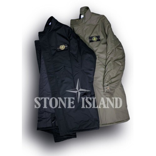 stone islan* 스톤아일랜* 30th 리미티드 리플렉티브 m-51 피쉬테일 코튼 패딩 롱 야상 세미오버핏