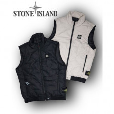 stone islan* 스톤아일랜* 스퀘어 컴퍼스&사이드버튼 와팬 나일론 패딩 레귤러핏 남녀공용