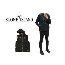 stone islan* 스톤아일랜* 후드 패딩조끼