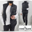 stone islan* 스톤아일랜* 웨이브 양지퍼 볼륨 패딩 조끼