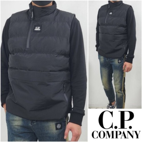c.p company cp컴퍼니 쉘 오프 양지퍼 패딩 조끼