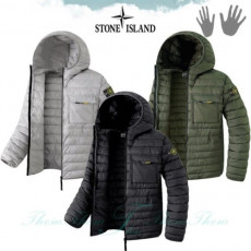 stone islan* 스톤아일랜* 옐 덕다운 후드 패딩 점퍼