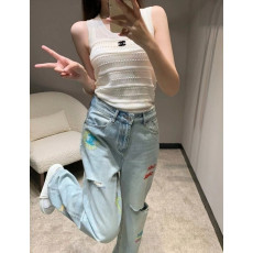 샤넬 코코자수 청바지