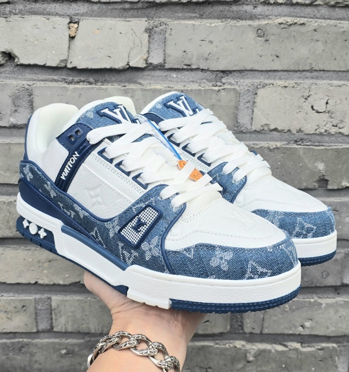 루이비통 LV트레이너 데님 블루 (풀박스구성)