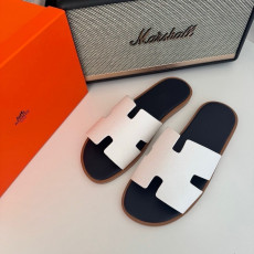 에르메스 이즈미르 블랑 드 파리 블루 슬리퍼 (풀박스구성)