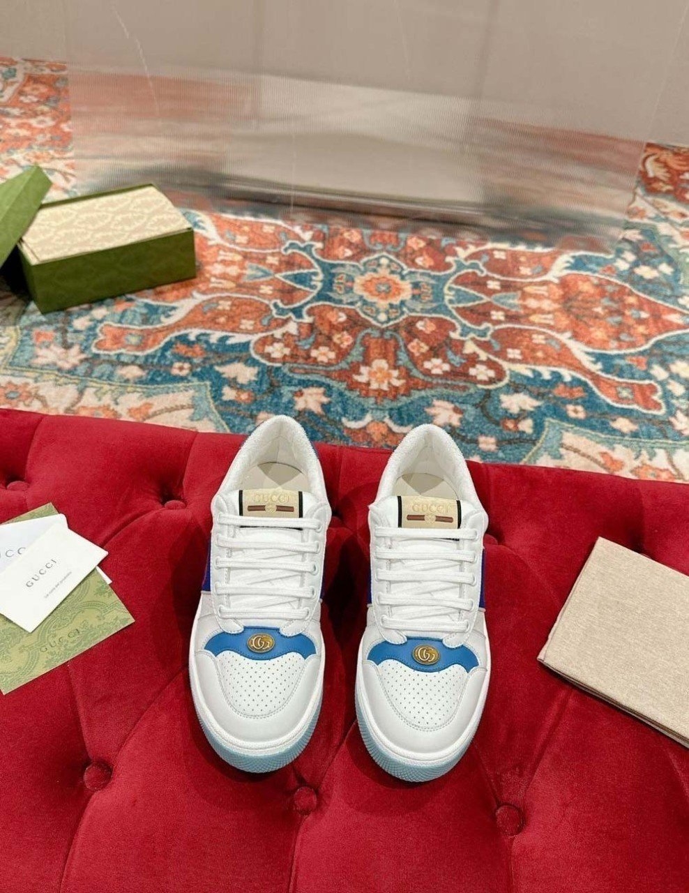 구찌 GG 로고 스크리너 남성 스니커즈 (풀박스구성)