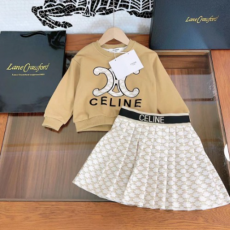 CE*INE 여아 스웨터+플리츠스커트 세트