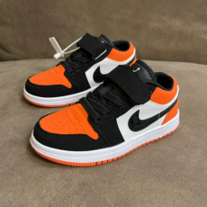 새로운 아동화 Joe 1AIR JOR*1 로우탑 벨크로 싱글 버튼 아동화