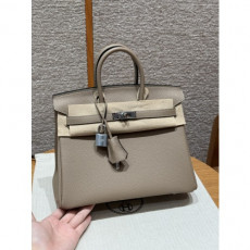 에르메스 버킨백 25 토고 은장 컬러: 81/Gris Tourterlle