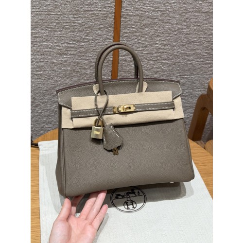 에르메스 버킨백 25 토고 금장 컬러: 18/Etoupe