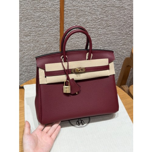 에르메스 버킨백 25 토고 금장 컬러: 55/Rouge H
